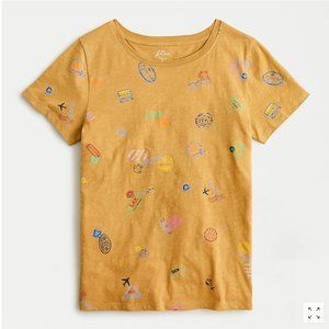 J.Crew Vintage cotton travel tags T-shirt